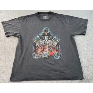 West Coast Choppers Shirt Mens XL Black Grim Reaper Skull Graphic Motorcycle Tee